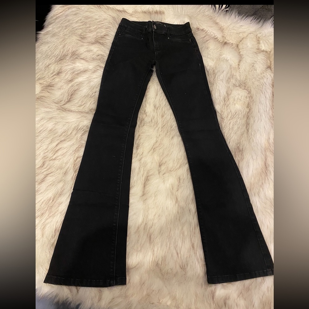 Beautiful Skinny Flare Black Pants - WHITE/BLACK house market . Size 00 Regular